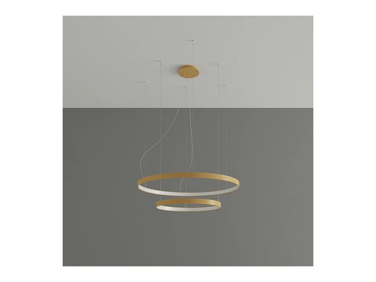 Lustre Nyra 2 55-78 doré LED 3000K