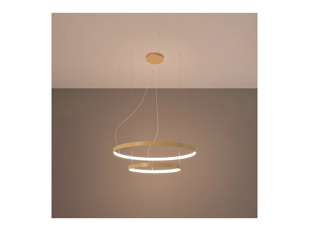 Lustre Nyra 2 55-78 doré LED 3000K