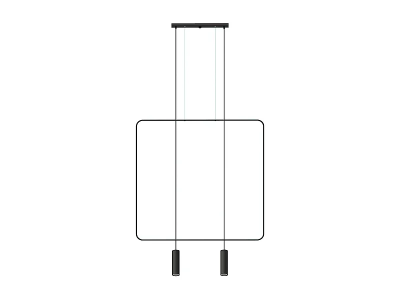 Lampe suspendue Vega 2 noir