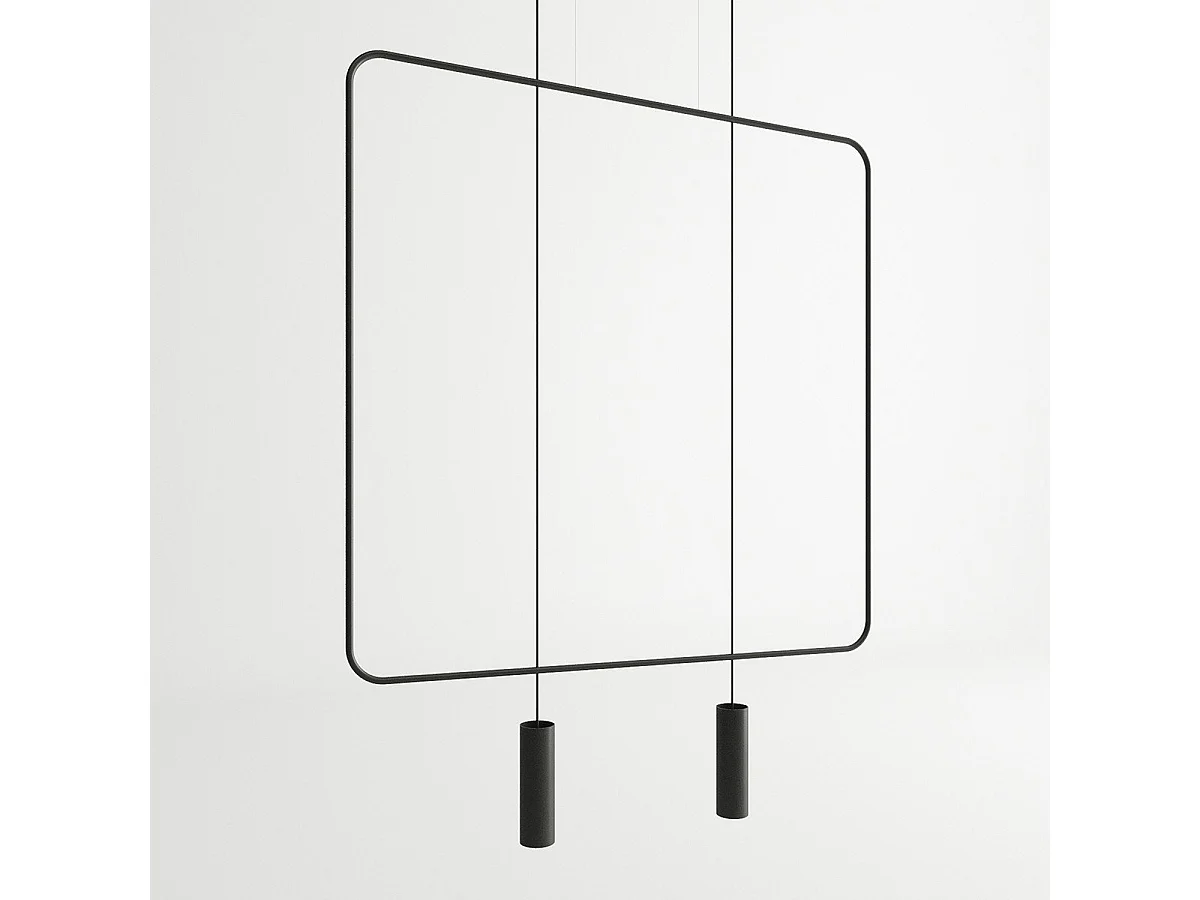 Lampe suspendue Vega 2 noir