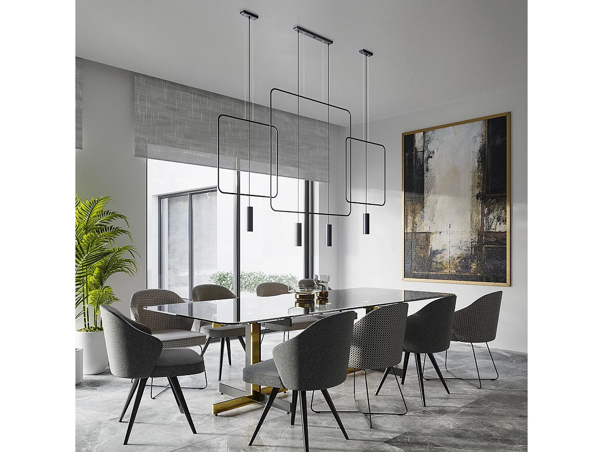 Lampe suspendue Vega 2 noir