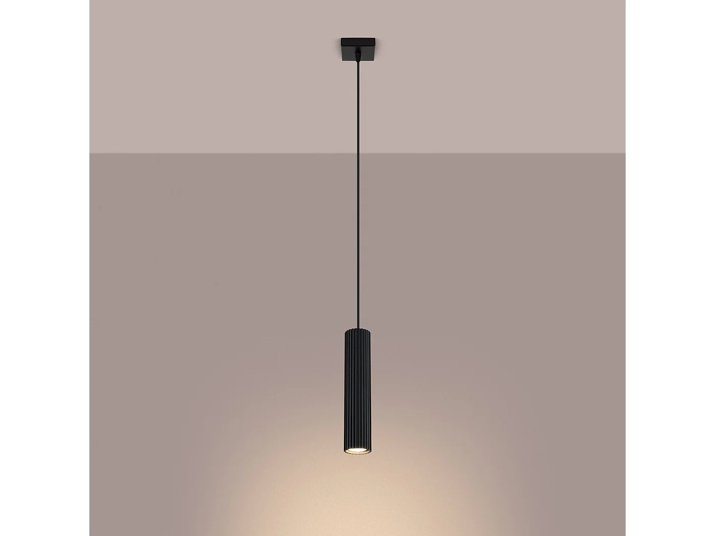 Lampe suspendue Onyx 1 noir