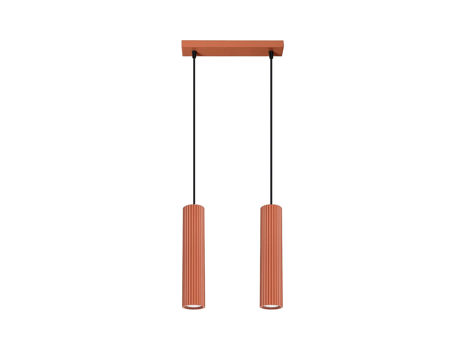 Lampe suspendue Onyx 2 rouge ocre