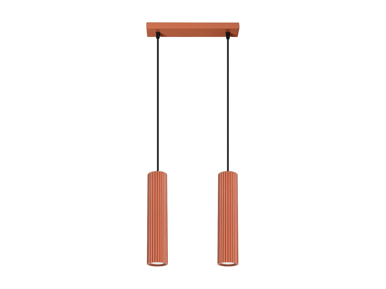 Lampe suspendue Onyx 2 rouge ocre