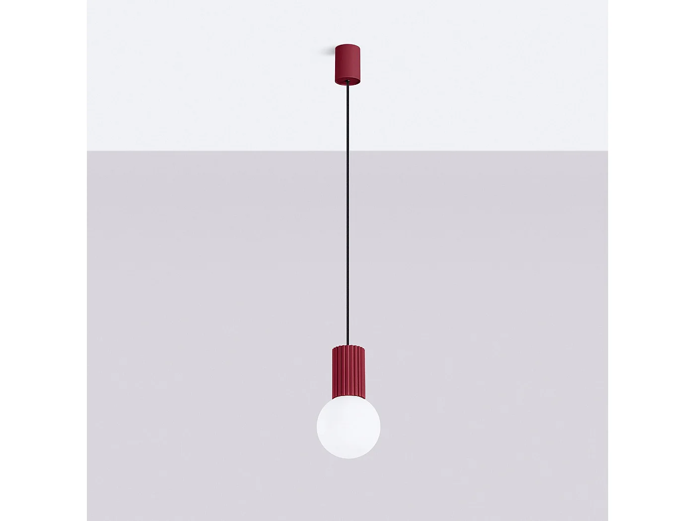 Lampe suspendue Orbis 1 bordeaux