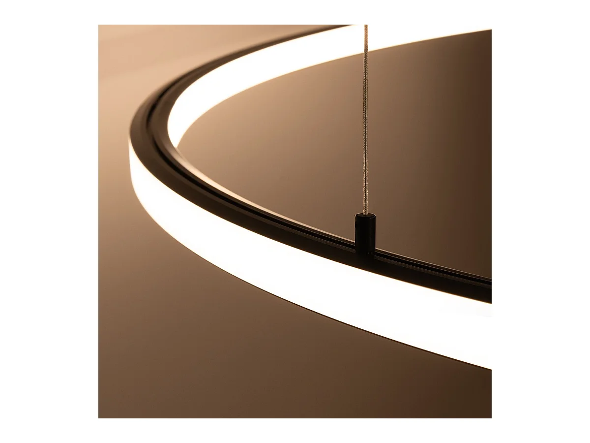 Lustre Selis 120 noir LED 3000K