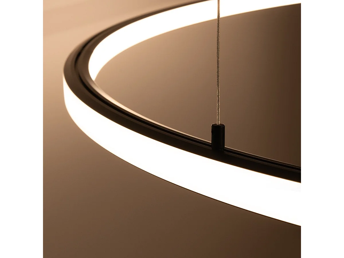 Lustre Selis 120 noir LED 3000K