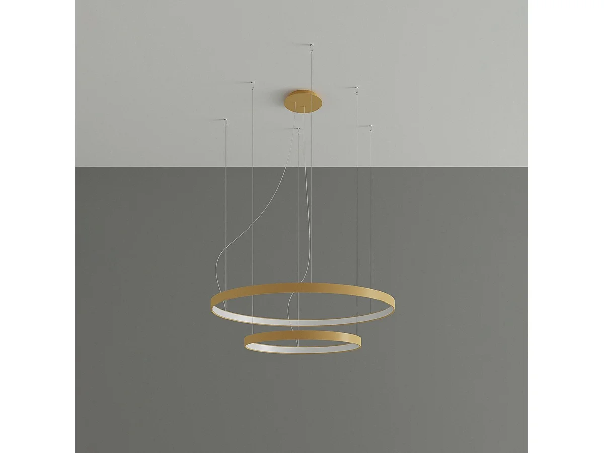 Lustre Nyra 2 55-78 doré LED 4000K