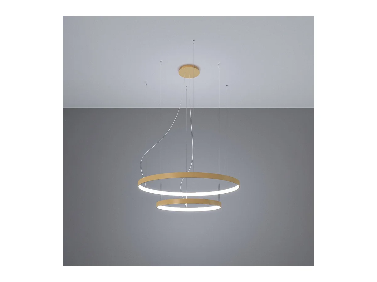 Lustre Nyra 2 55-78 doré LED 4000K