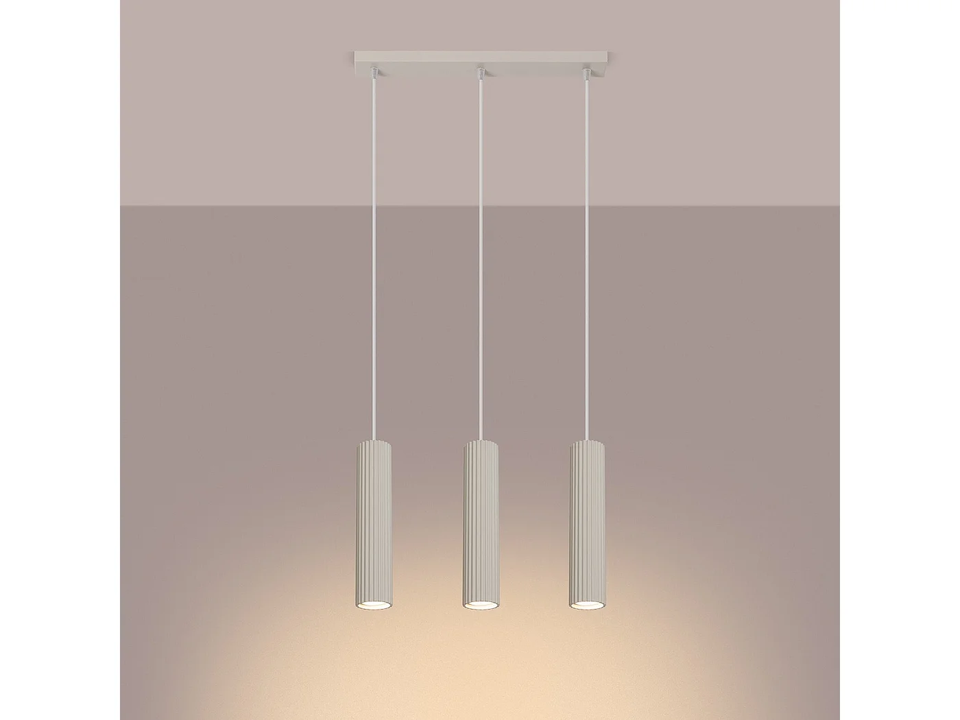 Lampe suspendue Onyx 3L beige