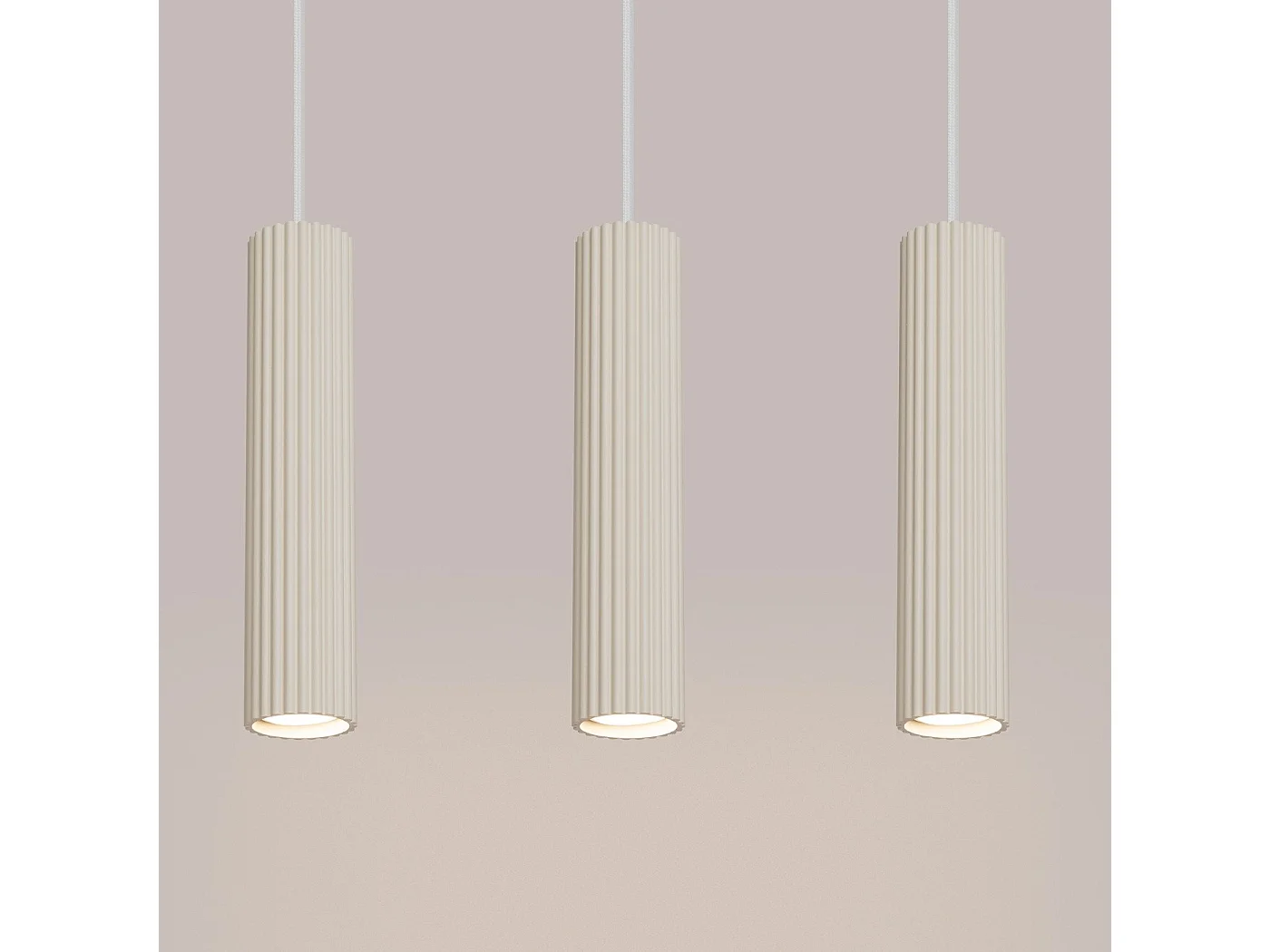 Lampe suspendue Onyx 3L beige