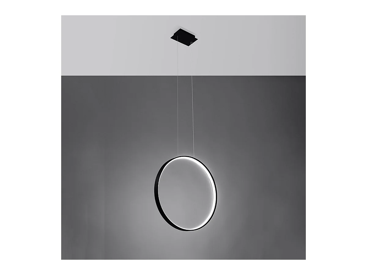 Lampe suspendue Nyra 55 noir 4000K