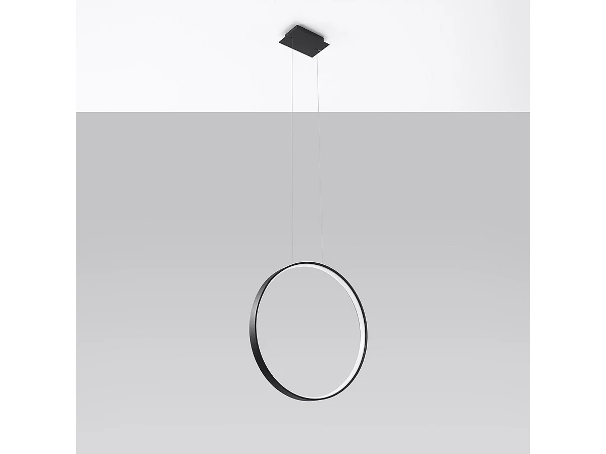 Lampe suspendue Nyra 55 noir 4000K