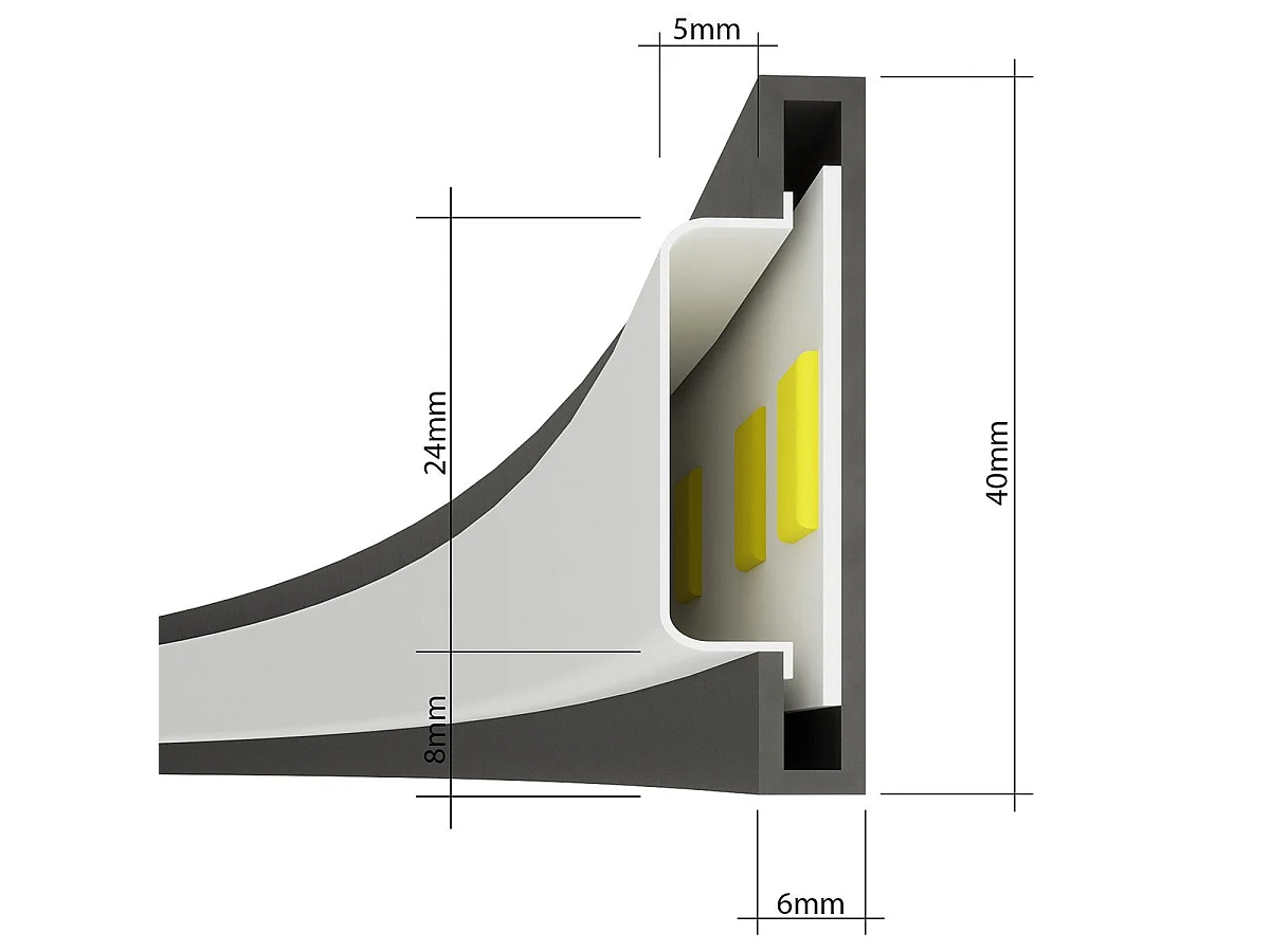 Lampe suspendue Nyra 55 noir 4000K