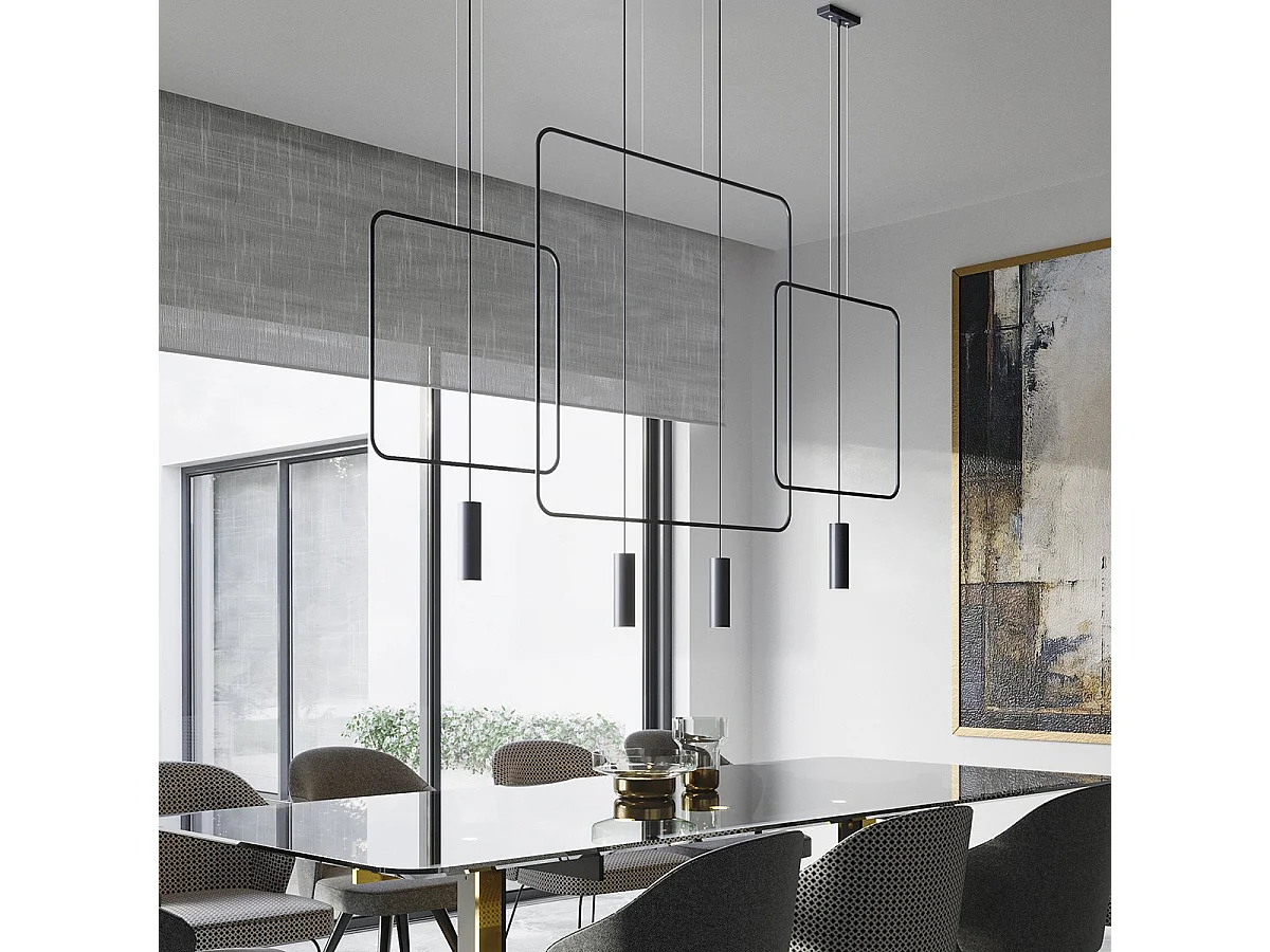 Lampe pendante Vega 1 noir