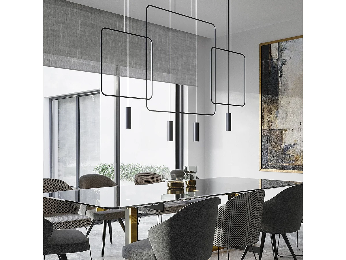 Lampe pendante Vega 1 noir