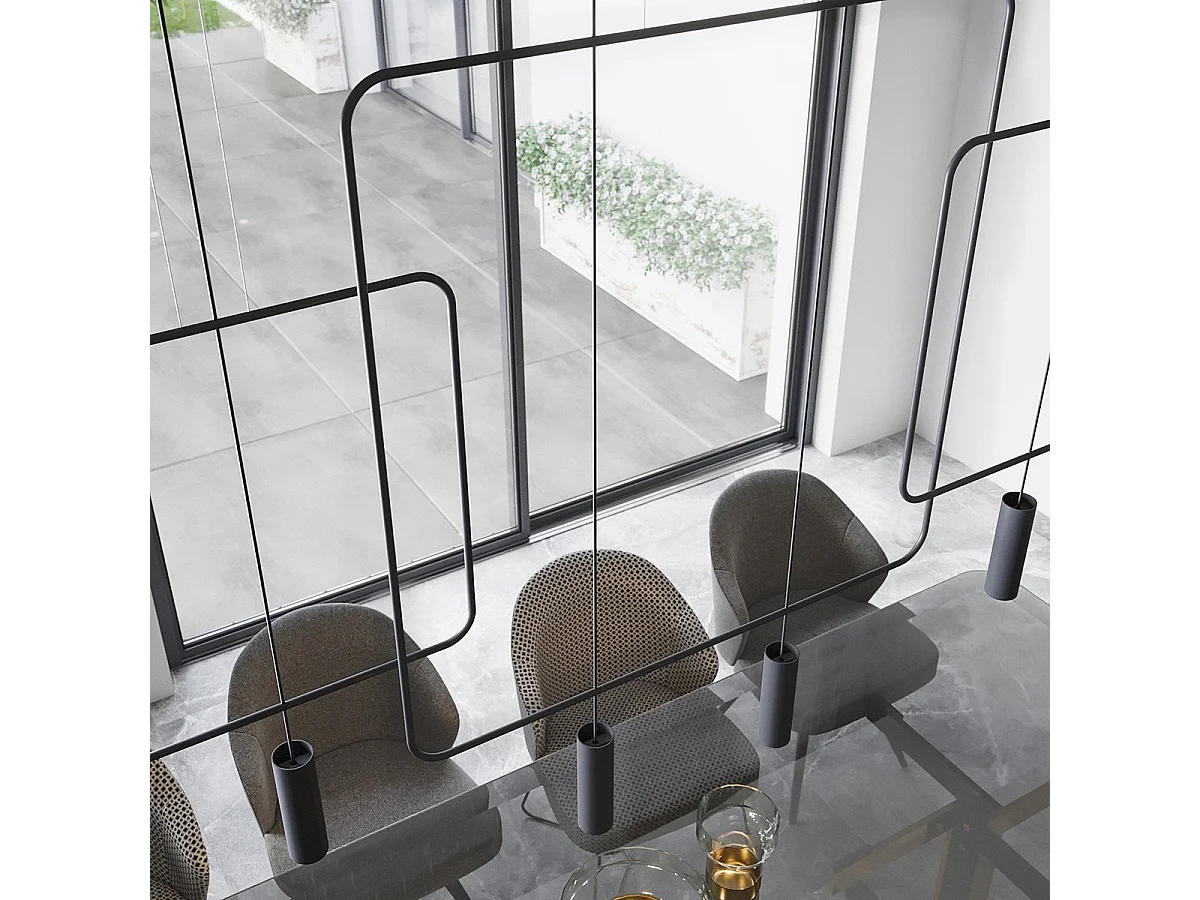 Lampe pendante Vega 1 noir