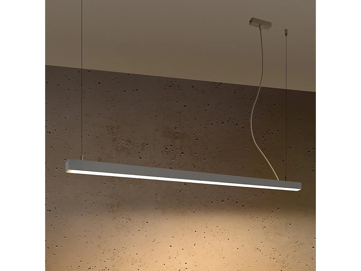 Lampe suspendue Vesta 150 gris