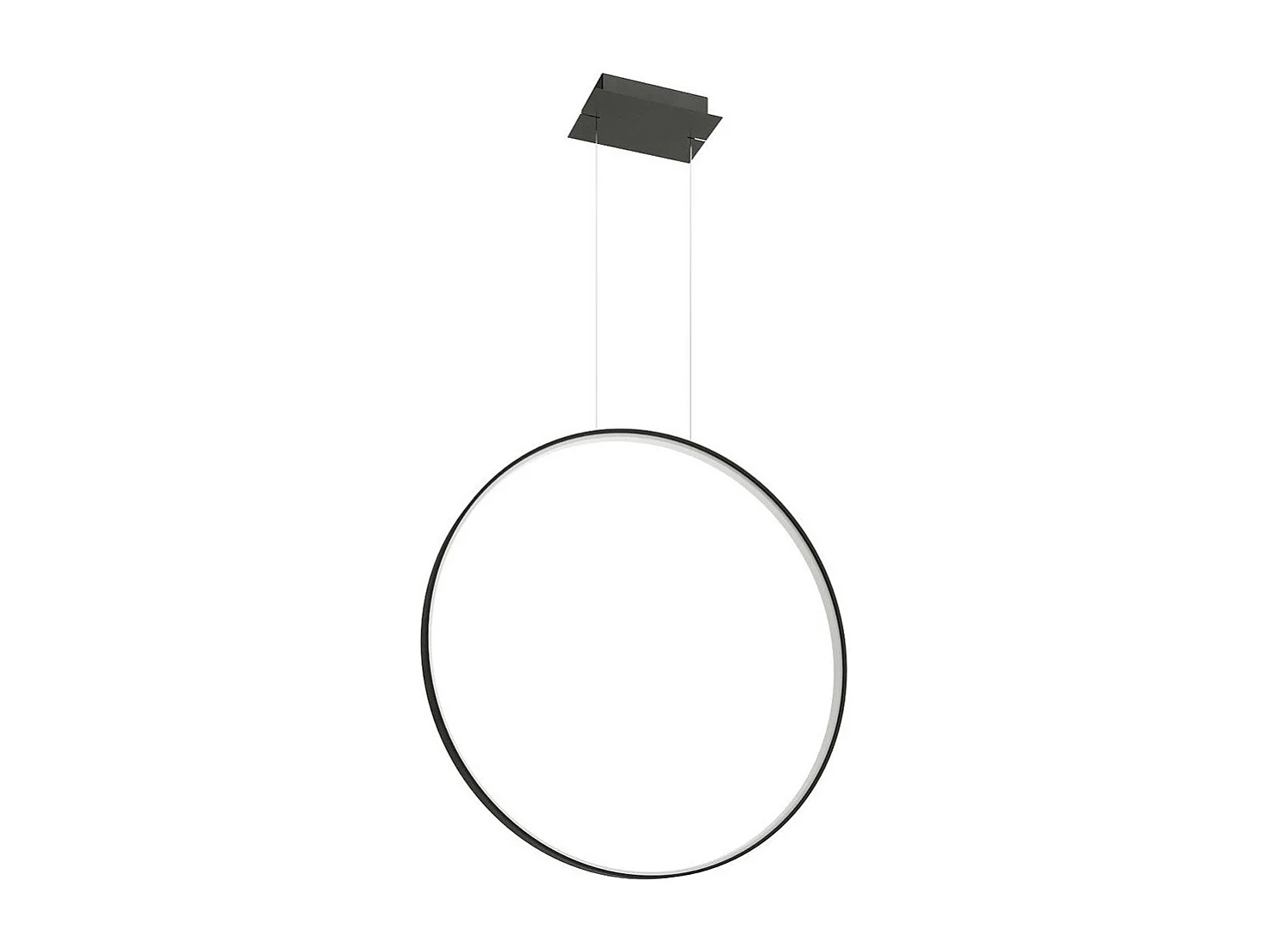 Lampe suspendue Nyra 78 noir 4000K