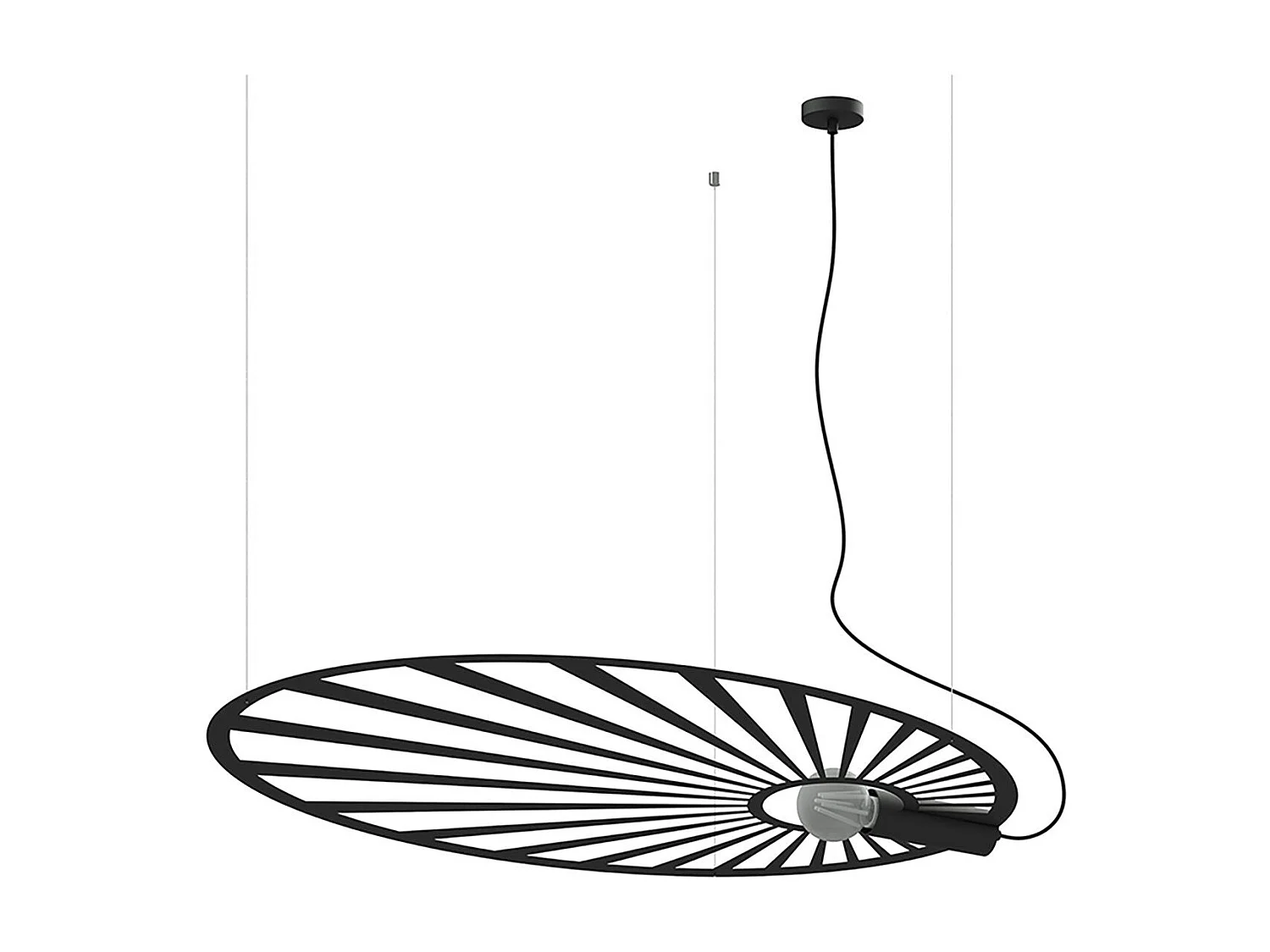 Lampe pendante Célis noir