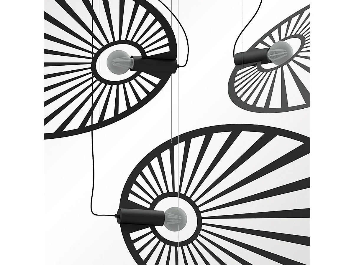 Lampe pendante Célis noir