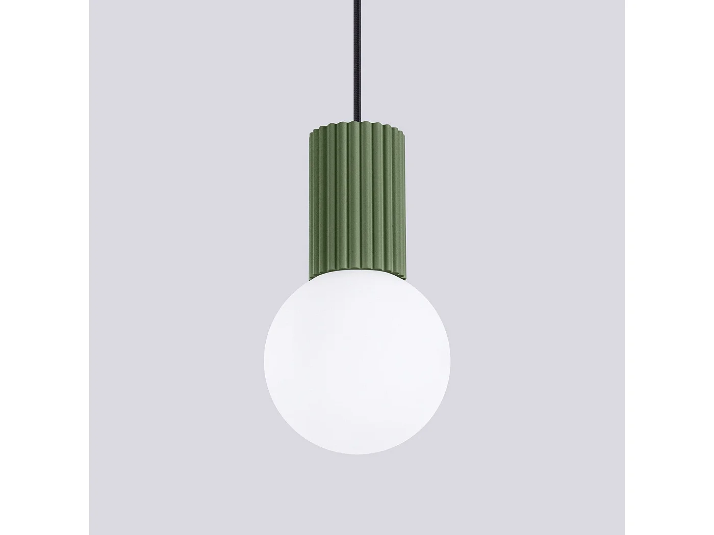 Lampe pendante Orbis 1 vert olive