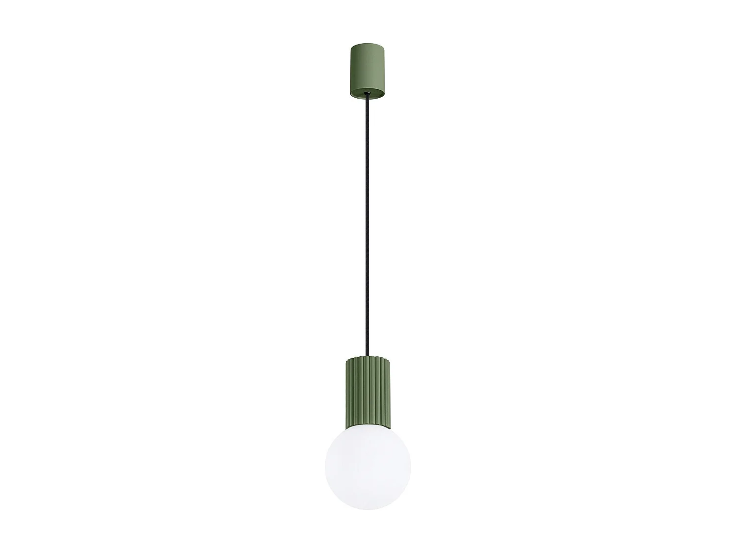 Lampe pendante Orbis 1 vert olive