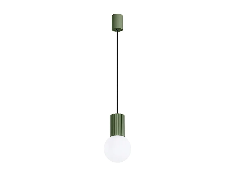Lampe pendante Orbis 1 vert olive