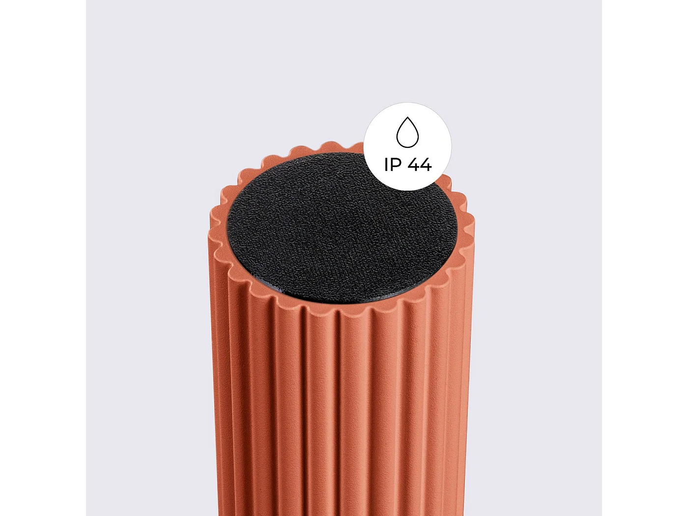 Plafonnier Orbis rouge ochra IP44