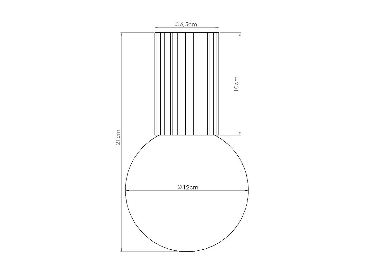 Plafonnier Orbis rouge ochra IP44