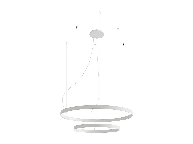 Lustre Nyra 2 55-78 blanc LED 3000K