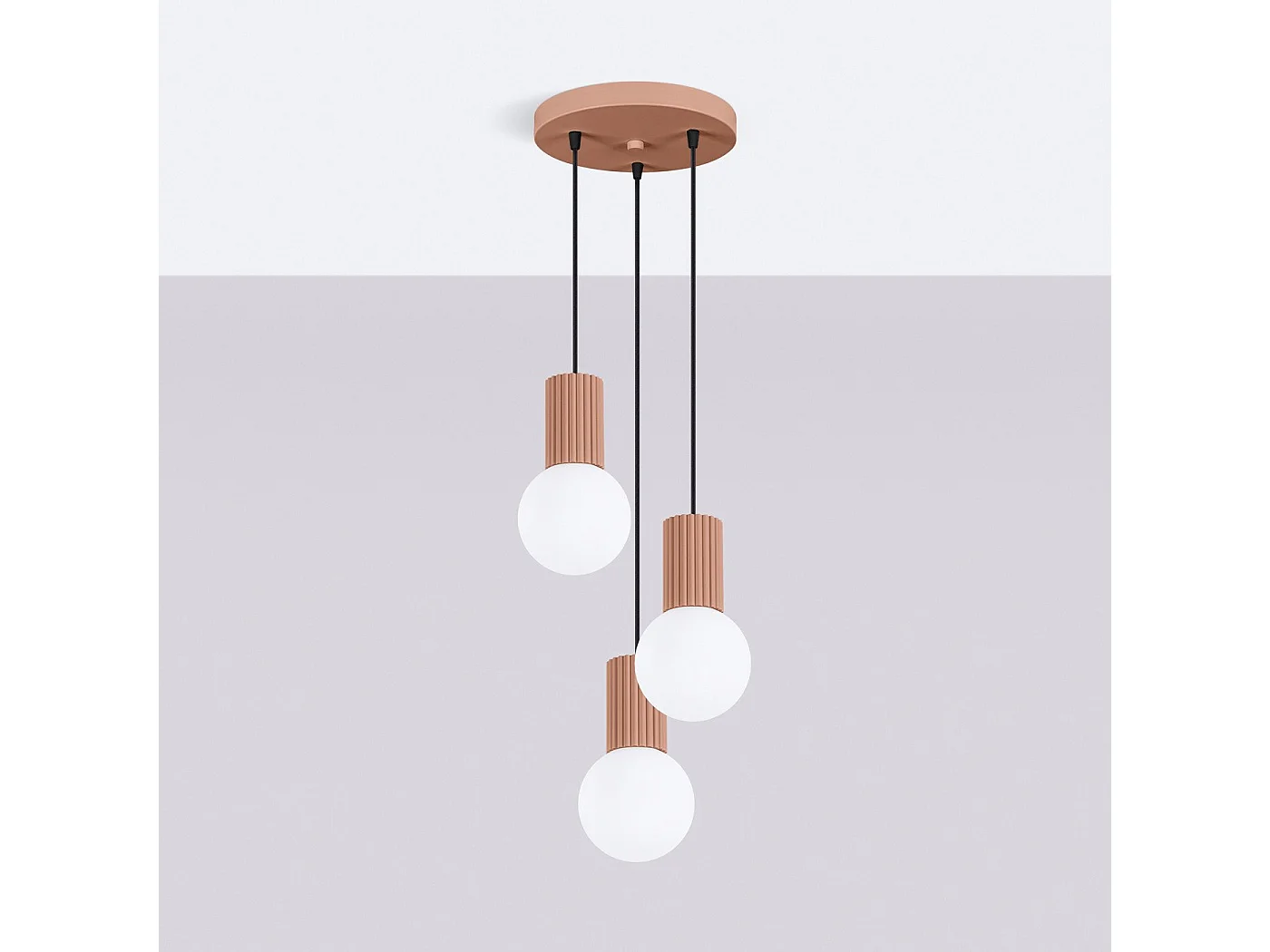 Lampe suspendue Orbis 3P moka