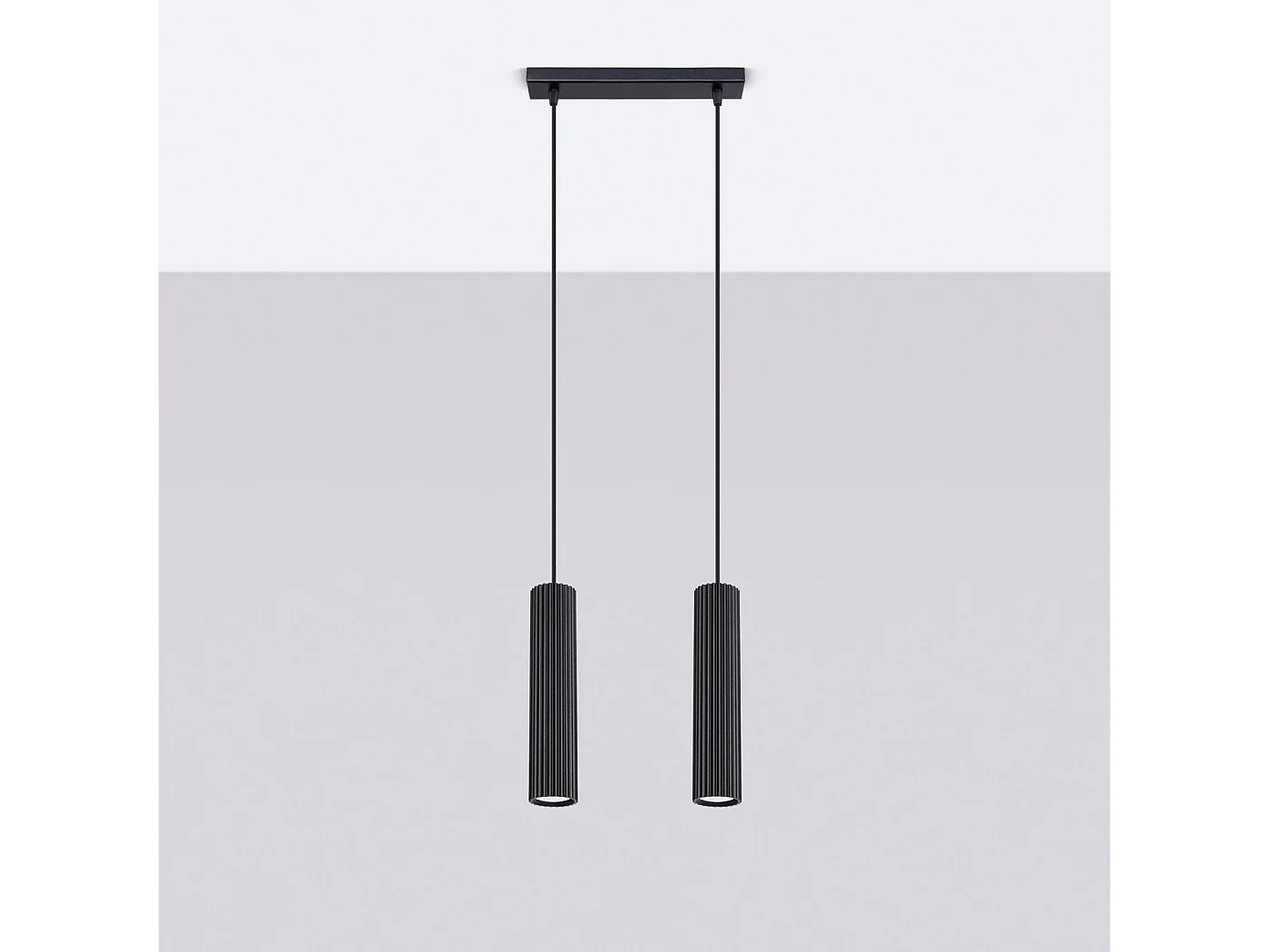 Lampe suspendue Onyx 2 noir