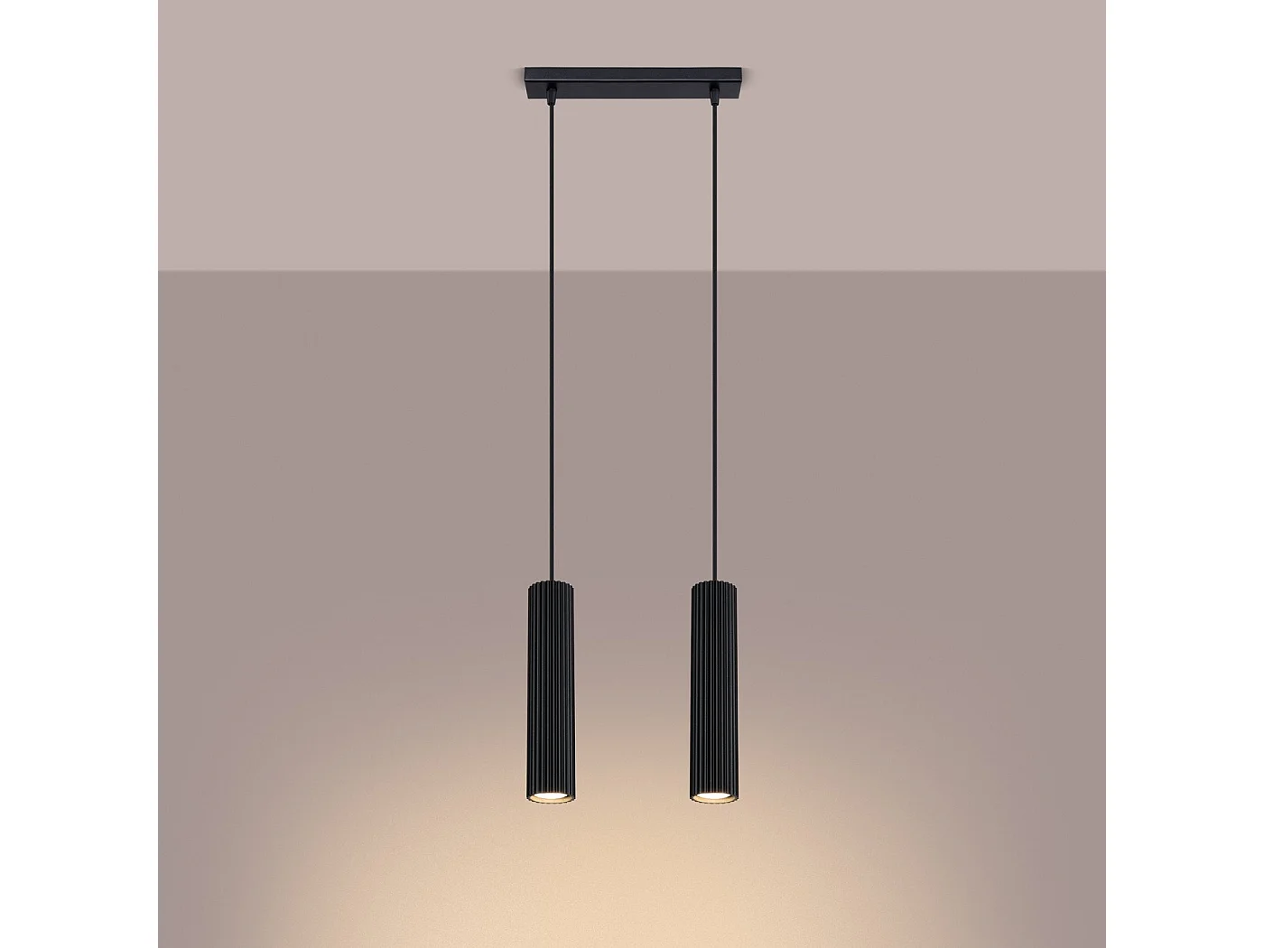 Lampe suspendue Onyx 2 noir