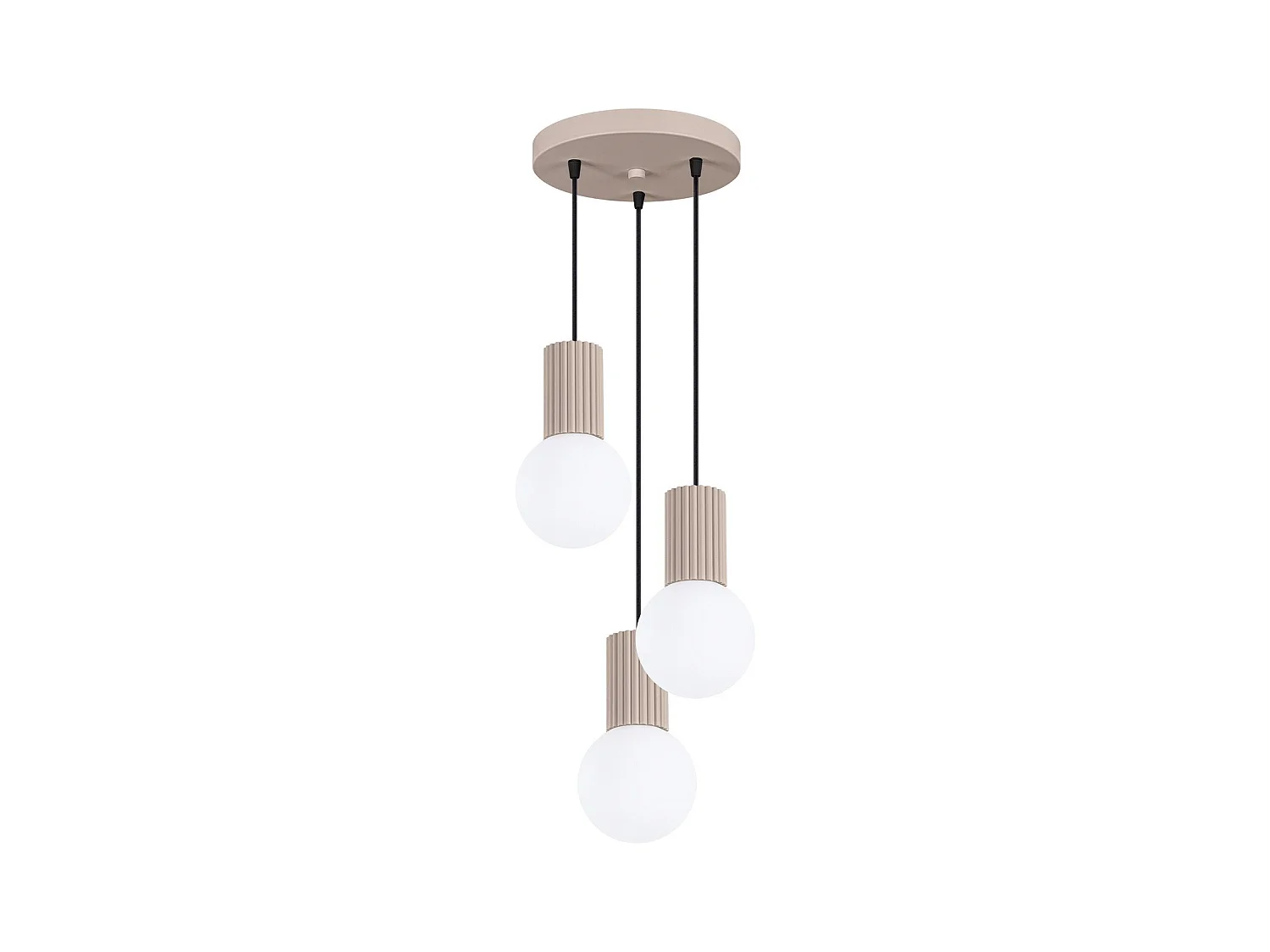 Lampe suspendue Orbis 3P taupe
