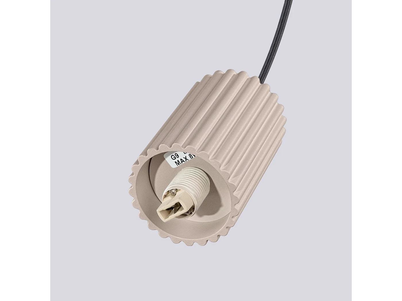 Lampe suspendue Orbis 3P taupe