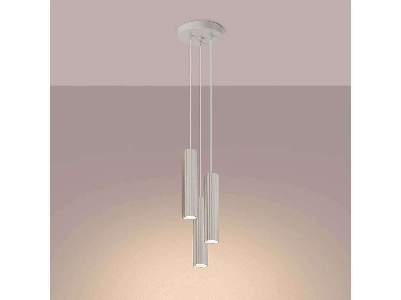 Lampe suspendue Onyx 3P beige