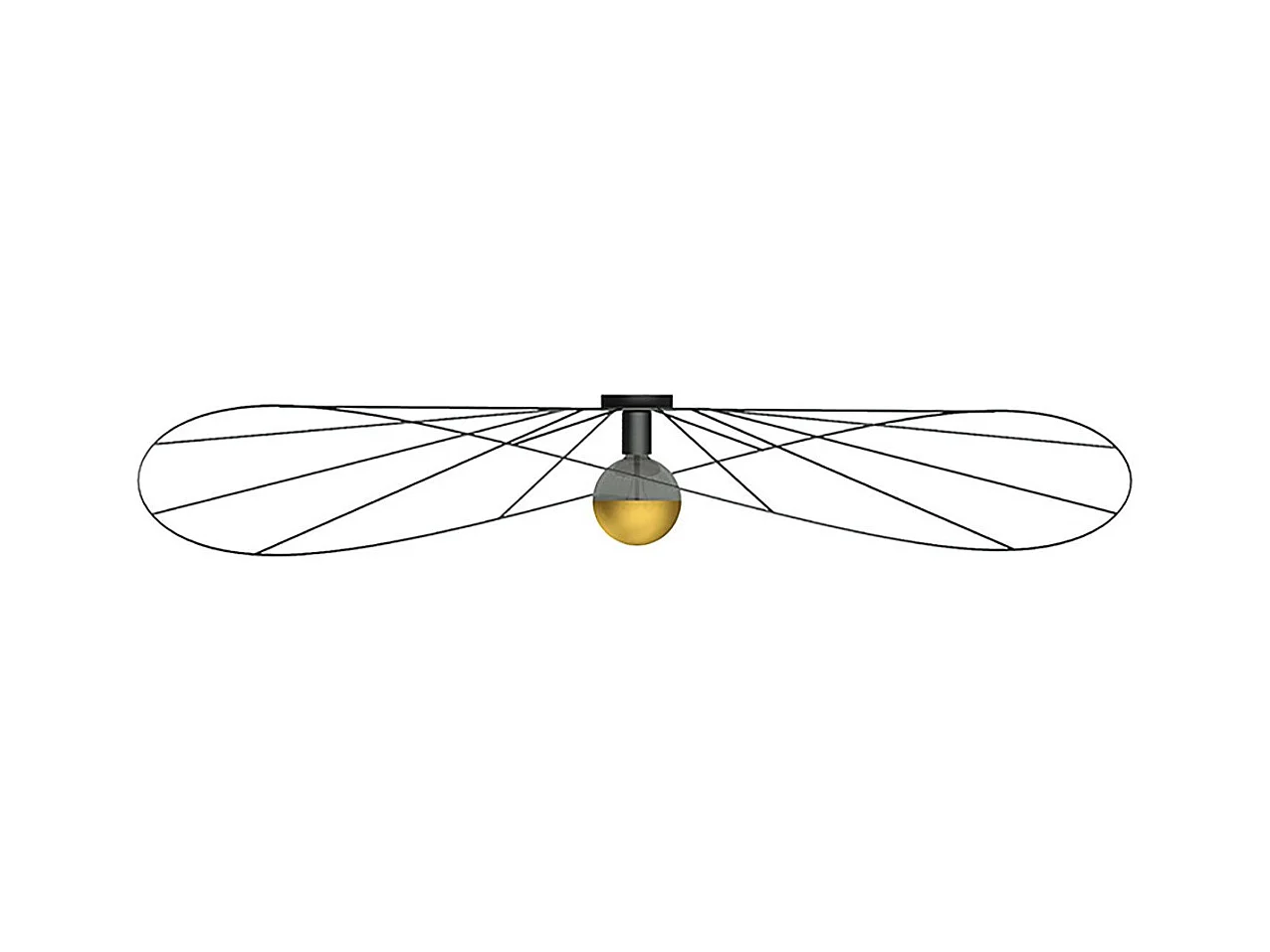 Applique - Plafonnier Solis 140 noir