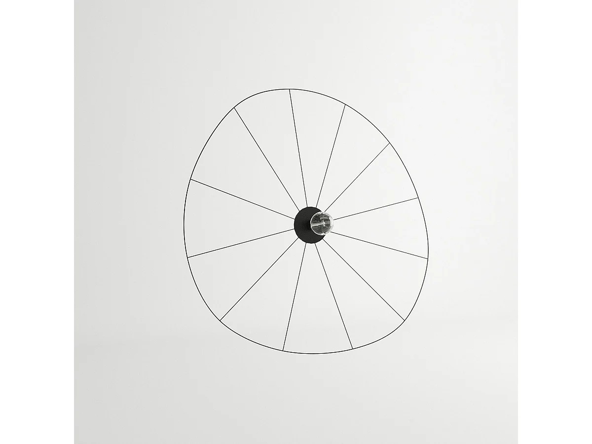 Applique - Plafonnier Solis 140 noir