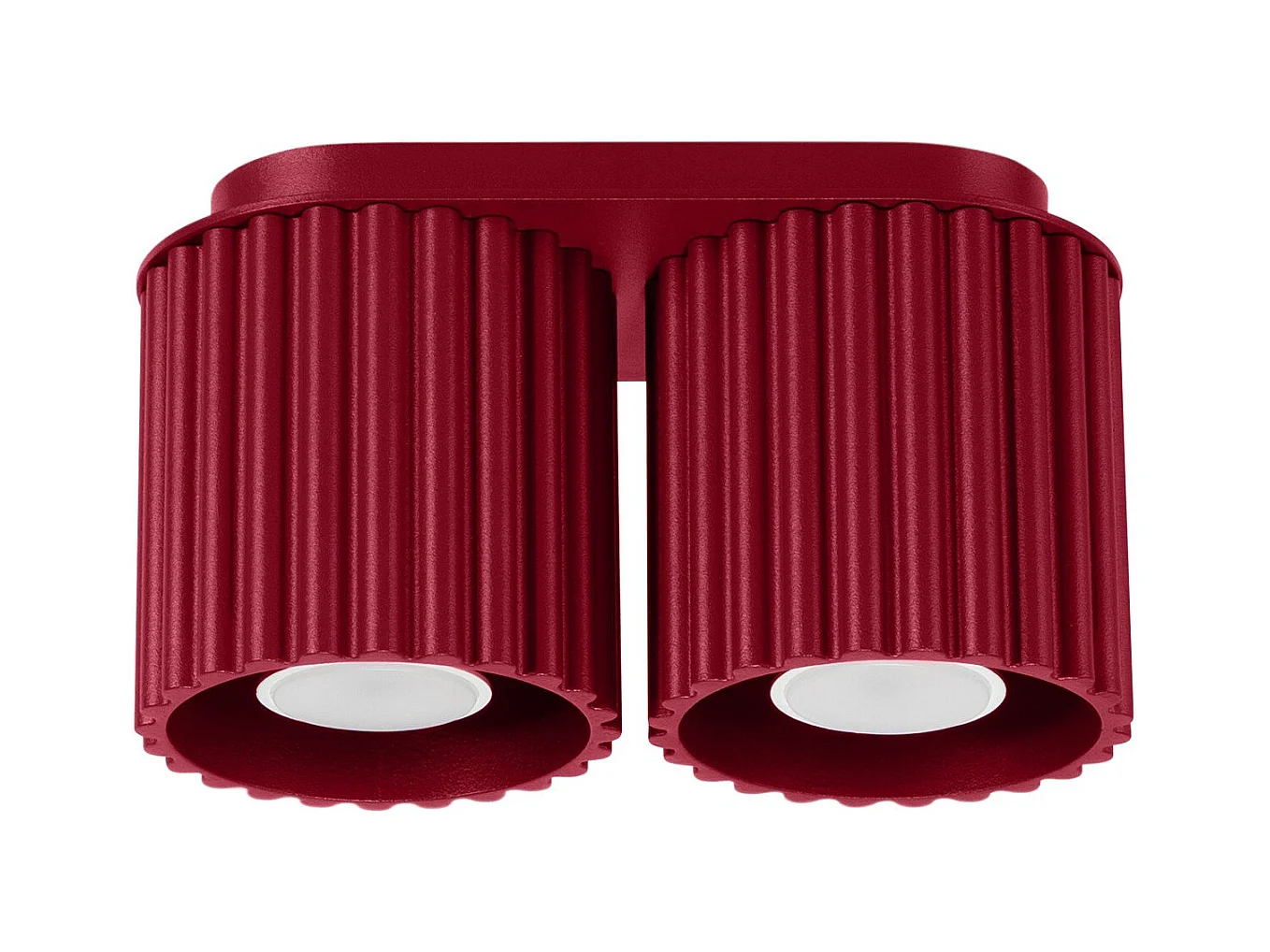 Plafonnier Aurélis 2 bordeaux GU10