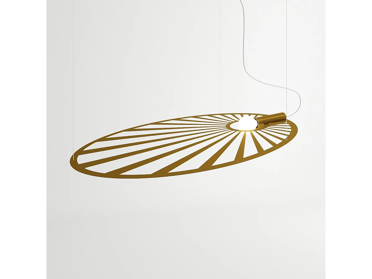 Lampe à suspension Célis golden