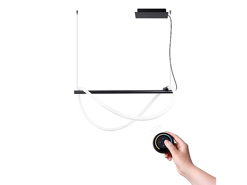 Lampe suspendue Luma 84 noir LED 2700-6500K