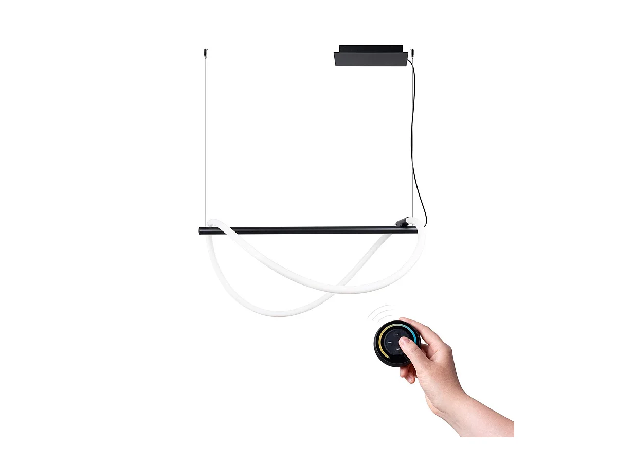 Lampe suspendue Luma 84 noir LED 2700-6500K