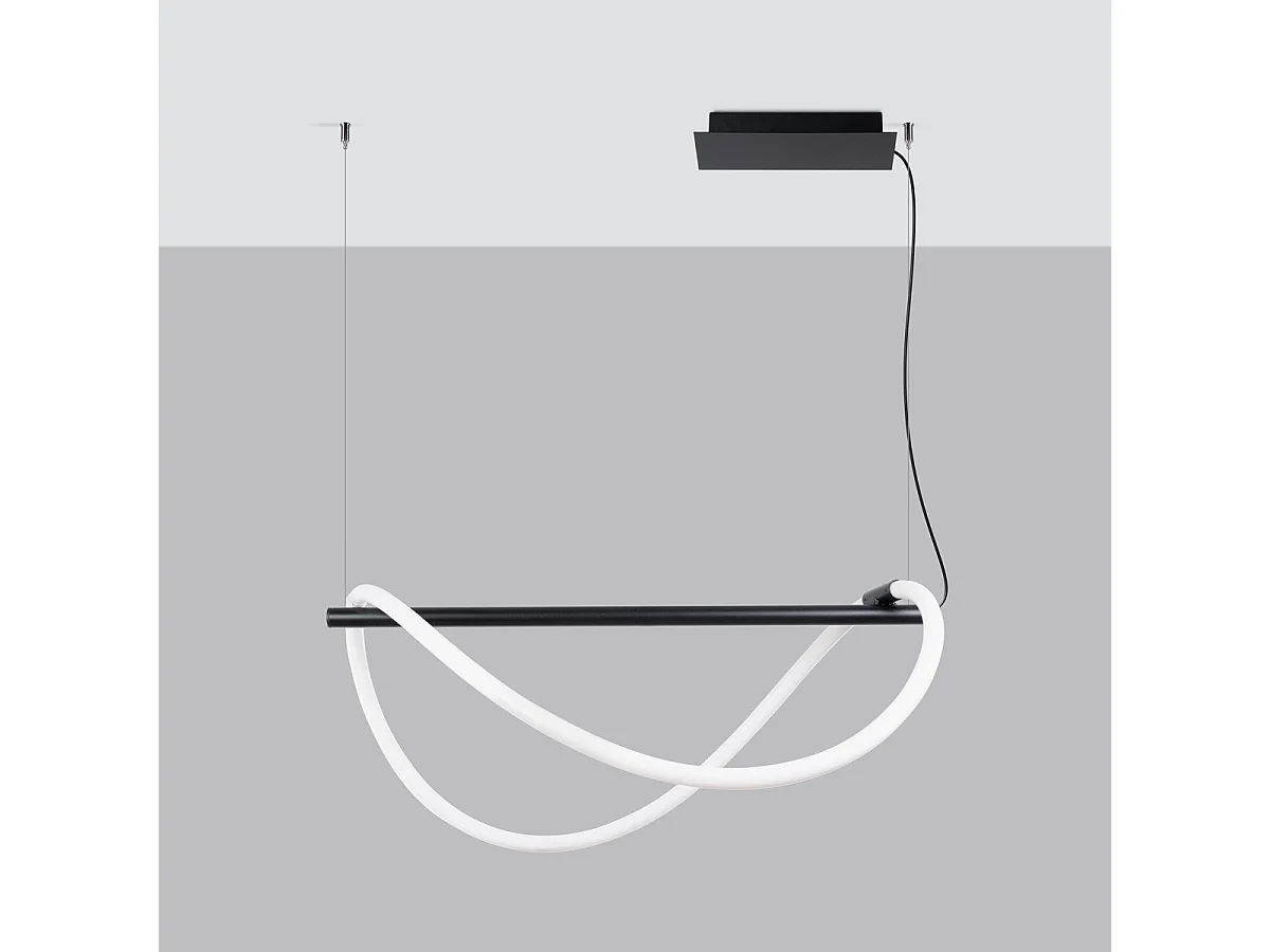 Lampe suspendue Luma 84 noir LED 2700-6500K
