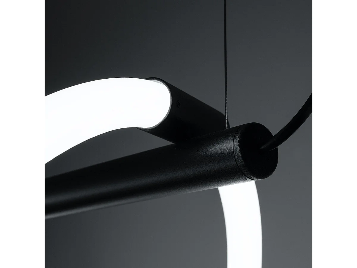 Lampe suspendue Luma 84 noir LED 2700-6500K