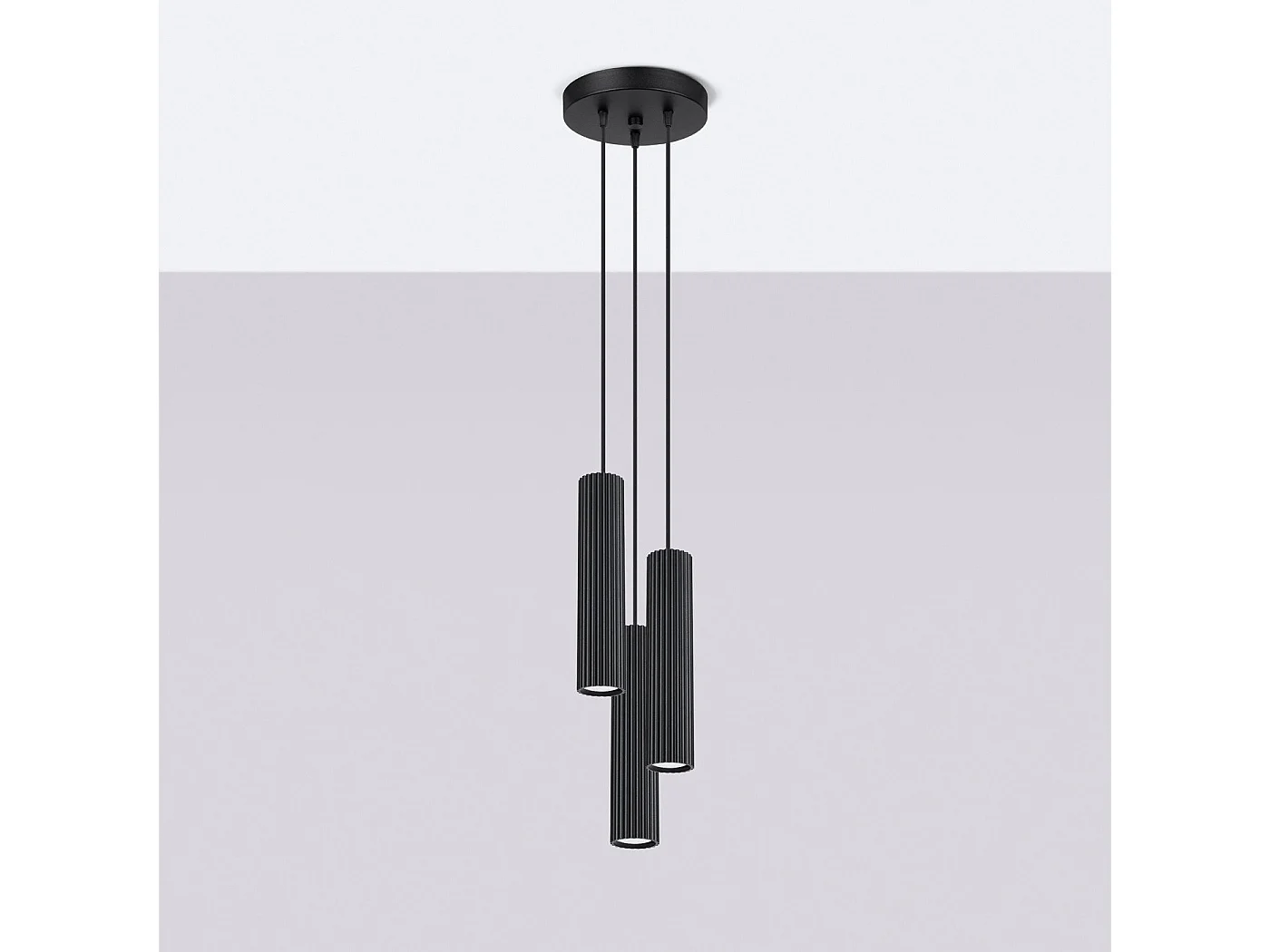 Lampe suspendue Onyx 3P noir