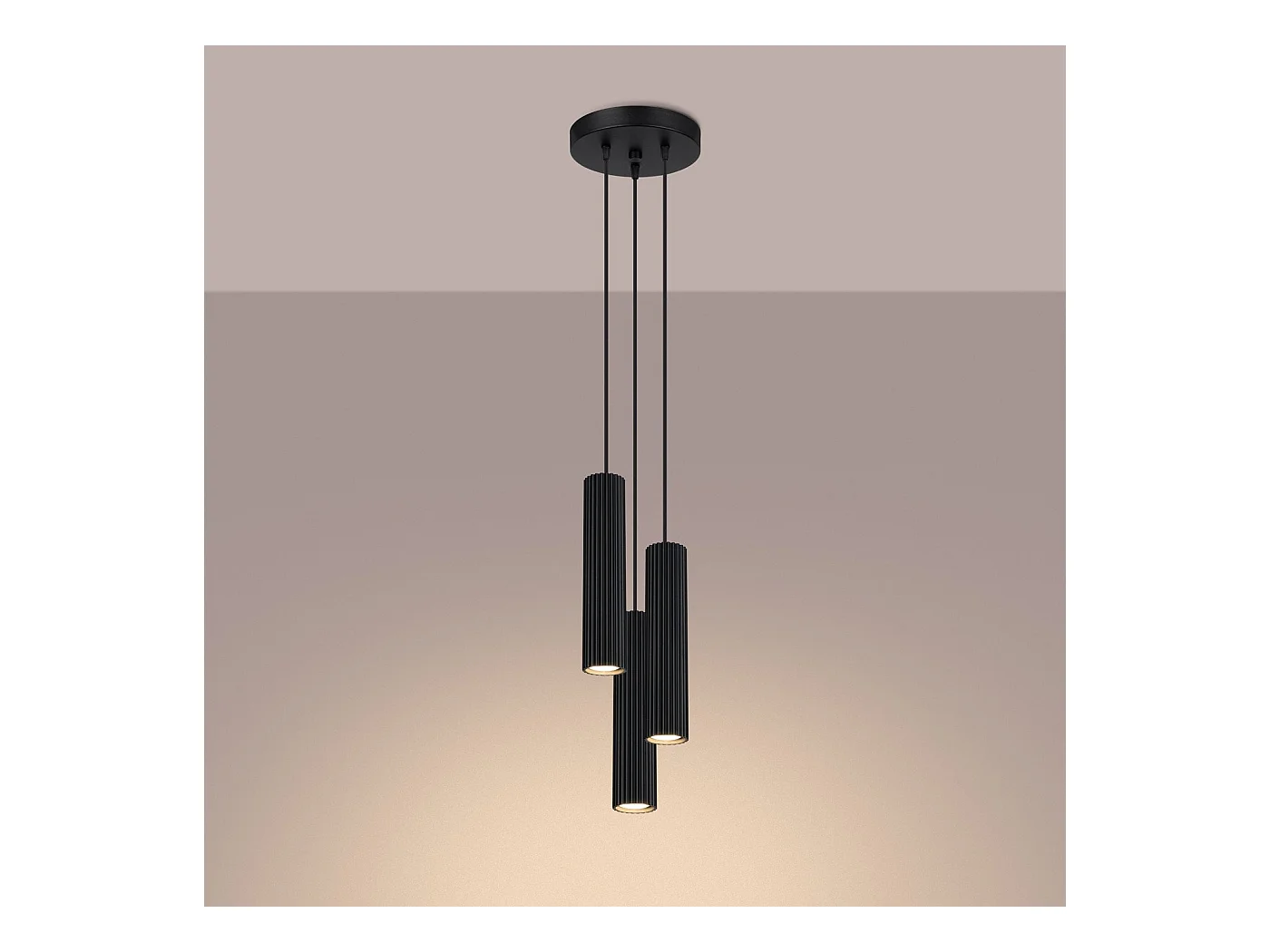 Lampe suspendue Onyx 3P noir