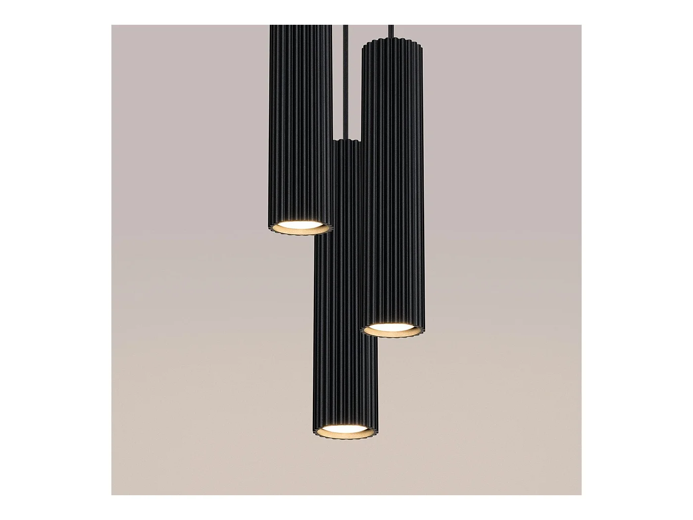 Lampe suspendue Onyx 3P noir