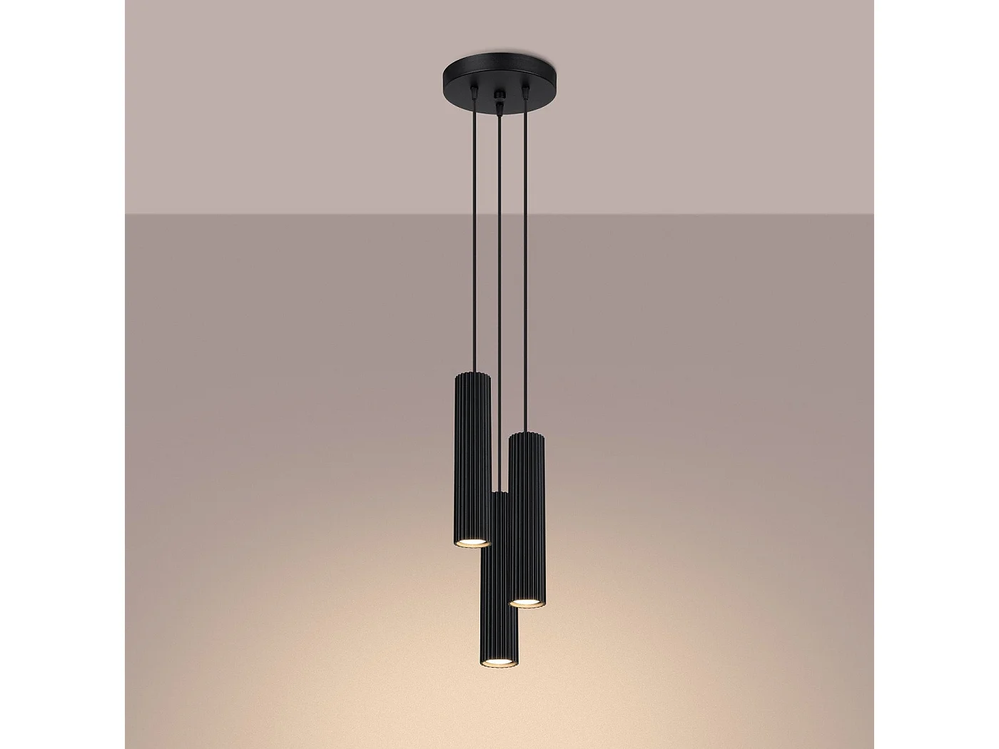 Lampe suspendue Onyx 3P noir
