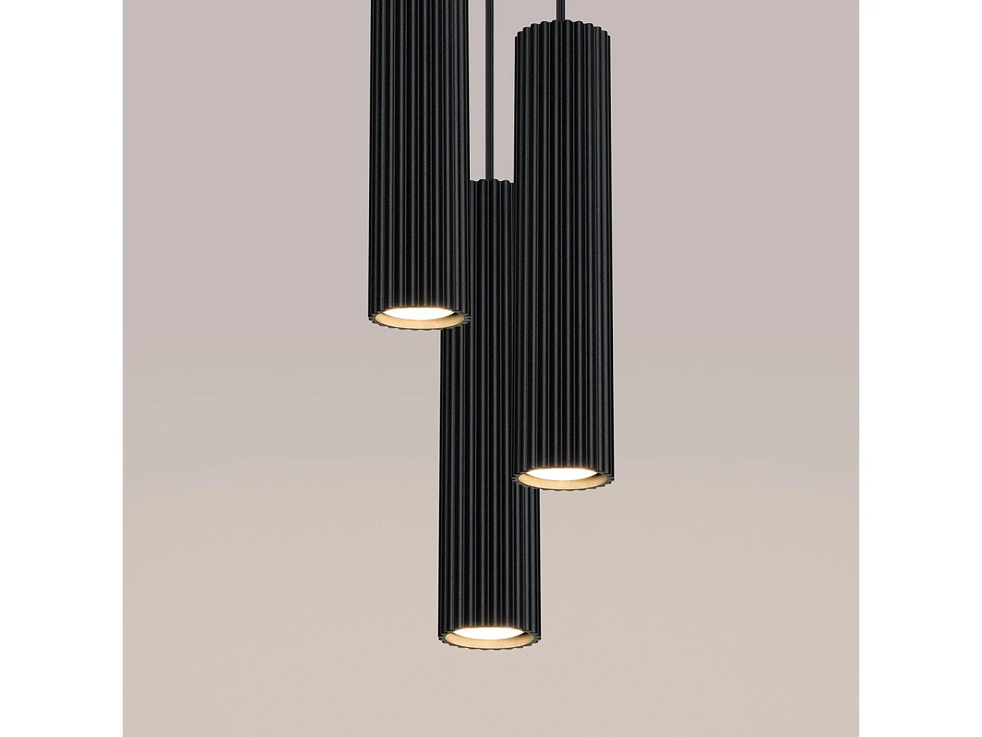 Lampe suspendue Onyx 3P noir